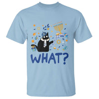 Funny Hanukkah Cat What T Shirt - Wonder Print Shop