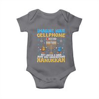 Funny Hanukkah Baby Onesie Imagine Cellphone Was At 10 Percent