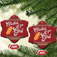 Funny Hanukkah Christmas Ornament Challah At Ya Girl - Wonder Print Shop