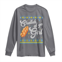 Funny Hanukkah Long Sleeve Shirt Challah At Ya Girl