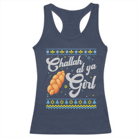 Funny Hanukkah Racerback Tank Top Challah At Ya Girl