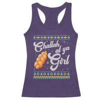 Funny Hanukkah Racerback Tank Top Challah At Ya Girl