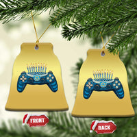 Funny Hanukkah Gamer Gaming Christmas Ornament - Wonder Print Shop