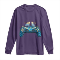 Funny Hanukkah Gamer Gaming Long Sleeve Shirt