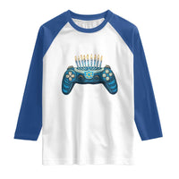 Funny Hanukkah Gamer Gaming Raglan Shirt
