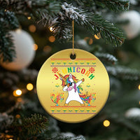 Funny Hanukkah Christmas Ornament Jewnicorn Jewish Unicorn Rainbow - Wonder Print Shop