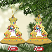 Funny Hanukkah Christmas Ornament Jewnicorn Jewish Unicorn Rainbow - Wonder Print Shop