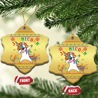 Funny Hanukkah Christmas Ornament Jewnicorn Jewish Unicorn Rainbow - Wonder Print Shop