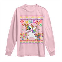 Funny Hanukkah Long Sleeve Shirt Jewnicorn Jewish Unicorn Rainbow