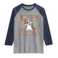 Funny Hanukkah Raglan Shirt Jewnicorn Jewish Unicorn Rainbow