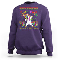 Funny Hanukkah Sweatshirt Jewnicorn Jewish Unicorn Rainbow - Wonder Print Shop