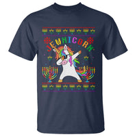Funny Hanukkah T Shirt Jewnicorn Jewish Unicorn Rainbow - Wonder Print Shop