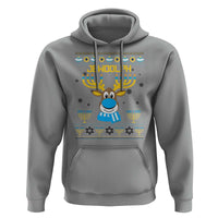 Funny Hanukkah Hoodie Jewdolph Jewish Reindeer Menorah