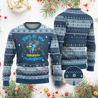Funny This Is My Pajamakah Hanukkah Ugly Sweater Cute Jewish Sloth Chanukkah - Wonder Print Shop
