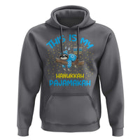 Funny This Is My Hanukkah Pajamakah Hoodie Cute Jewish Sloth Chanukkah