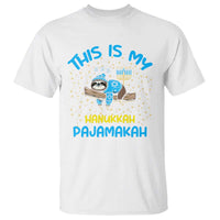 Funny This Is My Hanukkah Pajamakah T Shirt Cute Jewish Sloth Chanukkah - Wonder Print Shop