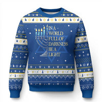 Be A Light Menorah Hanukkah Ugly Sweater - Wonder Print Shop