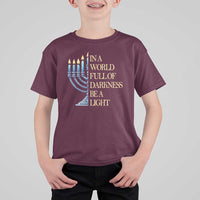 Be A Light Hanukkah T Shirt For Kid - Wonder Print Shop