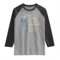 Be A Light Hanukkah Raglan Shirt