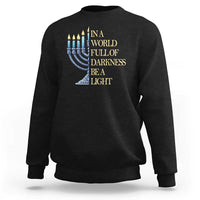 Be A Light Hanukkah Sweatshirt - Wonder Print Shop