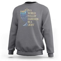 Be A Light Hanukkah Sweatshirt - Wonder Print Shop