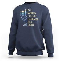 Be A Light Hanukkah Sweatshirt - Wonder Print Shop