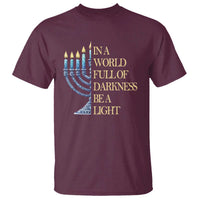 Be A Light Hanukkah T Shirt - Wonder Print Shop