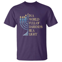 Be A Light Hanukkah T Shirt - Wonder Print Shop
