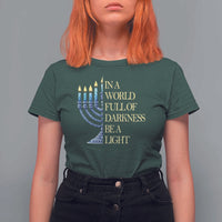 Be A Light Hanukkah T Shirt For Women - Wonder Print Shop
