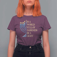 Be A Light Hanukkah T Shirt For Women - Wonder Print Shop