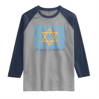 Funny Hanukkah Raglan Shirt Kiss My Ass Kiss His Ass Kiss Your Ass