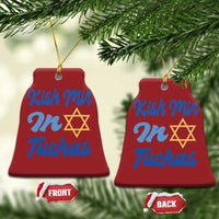 Funny Hanukkah Christmas Ornament Kish Mir In Tuchas Jewish Yiddish Ashkenazi - Wonder Print Shop