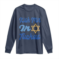 Funny Hanukkah Long Sleeve Shirt Kish Mir In Tuchas Jewish Yiddish Ashkenazi