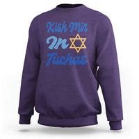 Funny Hanukkah Sweatshirt Kish Mir In Tuchas Jewish Yiddish Ashkenazi - Wonder Print Shop