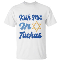 Funny Hanukkah T Shirt Kish Mir In Tuchas Jewish Yiddish Ashkenazi - Wonder Print Shop