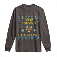 Funny Hanukkah Long Sleeve Shirt Feliz Januca Ladino Jewish Sephardic