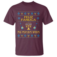 Funny Hanukkah T Shirt Feliz Januca Ladino Jewish Sephardic - Wonder Print Shop