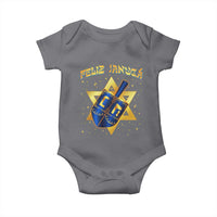 Funny Hanukkah Baby Onesie Feliz Januca Jewish Sephardic Ladino