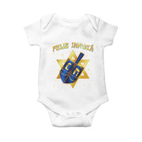 Funny Hanukkah Baby Onesie Feliz Januca Jewish Sephardic Ladino