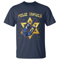 Funny Hanukkah T Shirt Feliz Januca Jewish Sephardic Ladino - Wonder Print Shop