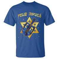 Funny Hanukkah T Shirt Feliz Januca Jewish Sephardic Ladino - Wonder Print Shop