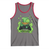 St Patrick's Day Tank Top Gamerchaun Video Game Funny Lucky Gamer