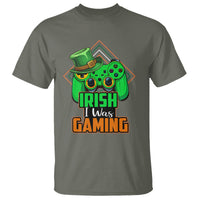St. Patrick's Day T Shirt Irish I Was Gaming Funny Lucky Shamrocks Gamer - Wonder Print Shop