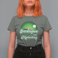 Funny St Patrick's Day T Shirt For Women Prone To Shenanigans And Malarkey - Wonder Print Shop
