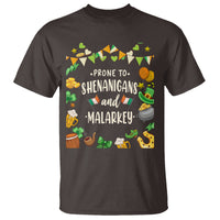 St. Patrick's Day T Shirt Funny Prone To Shenanigans And Malarkey - Wonder Print Shop