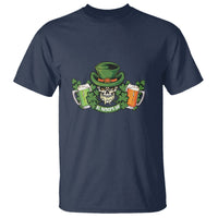St. Patrick's Day T Shirt Irish Beer Funny Skeleton Drinking - Wonder Print Shop