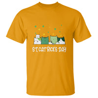 Happy Patrick's Day T Shirt St.Catrick's Lucky Cat Shamrock Hat - Wonder Print Shop