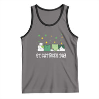 St Patrick's Day Cat Lover Tank Top Happy St.Catrick's Lucky Family Cats Shamrock