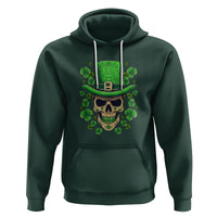 St. Patrick's Day Hoodie Irish Sugar Skull Lucky Hat Shamrocks - Wonder Print Shop