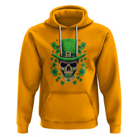 St. Patrick's Day Hoodie Irish Sugar Skull Lucky Hat Shamrocks - Wonder Print Shop